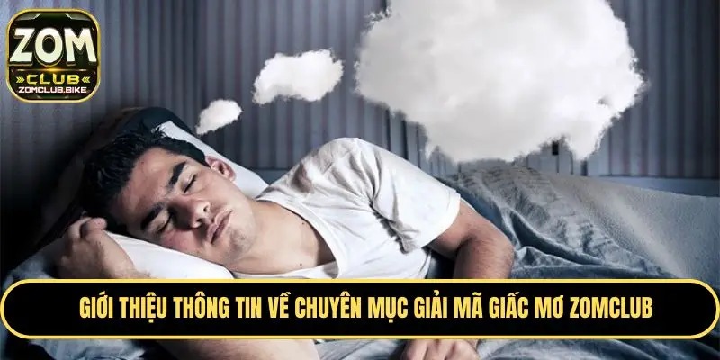 Giải Mã Giấc Mơ Zomclub - Thông Điệp Của Giấc Chiêm Bao 1 Một vài thông tin cơ bản cần biết về giải mã giấc mơ Zomclub
